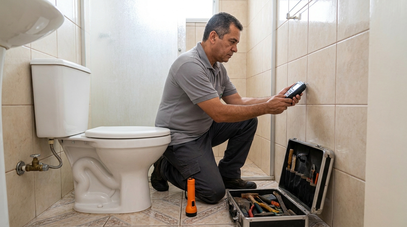 Técnico de caça vazamento com detector em Passo Fundo‑RS